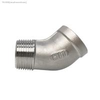 ▬■✟ 1/8 1/4 3/8 1/2 3/4 1 -2 BSP Female To Male 45 Degree Elbow Connector Coupler 304 Stainless Steel Pipe Fitting Connector