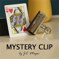 คลิปลึกลับโดย J.C Magic Card Magic Tricks Close Up Magic Props คลิปการ์ดที่เลือกจาก Air Street ทำนาย Mentalism