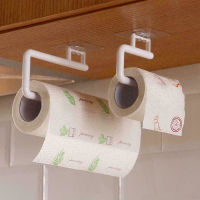 Kitchen Tissue Hanger Plastic Paper Roll Holder Wall Mounted Towel Storage Rack Organizer Shelf For Kitchen Bathroom Accessories
