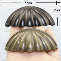 ✷♦ 1Pcs Antique Brass Shell Knob Cupboard Door Cabinet Desk Drawer Furniture Pull Handle door knobs and handles handles knobs