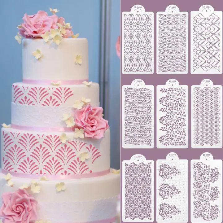 CBT Kitchen Wedding Bakeware Decorating Tools Wheat Spike Pattern Baking  Cookie Fondant Printing Baking Templates Cake Stencil Sugar Sieve Mold |  Lazada