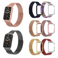 Strap For Xiaomi Mi Band 7 Pro Band Mi Band 7Pro With Metal Protector Case Bumper Magnetic Loop Bracelet WristSmartwatch Straps