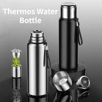 600-1500ml Digital Thermos Water Bottle with A Cup Temperature Display Intelligent Stainless Steel Insulated Vacuum Flasks Mug