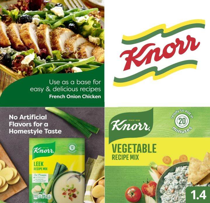 [PREORDER] KNORR FRENCH ONION LEEK VEGETABLE RECIPE MIX 40G FOR SOUPS BROTH DIPS (ETA 7 DAYS