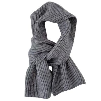 Scarf Female Winter Solid Color Short Wool Knitting Student Autumn and Winter Japanese Soft Collar All-Match