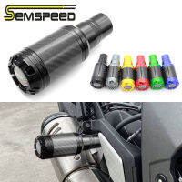 SEMSPEEDสำหรับฮอนด้าFor Kawasaki Z300 Z650 Z800 Z900 Z1000 Ninja 250 250R 300 650 1000 ZX-6R ZX10R ล้อหลังท่อไอเสียไอเสียเลื่อนล้มยามป้องกัน