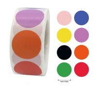 500pcs Chroma Label Color Code Dot Labels Stickers Adhesive Sealing Stickers For Children Cute Paper Stationery