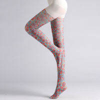 Pantyhose Stockings Print Tight Women Cotton Blends Floral Running Chick Ethnic Style Pezley Ham Cn(origin) STANDARD