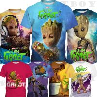 Groot Kids T-Shirt Short Sleeve 3-13 Years Boy  Shirt Birthday Gift Party