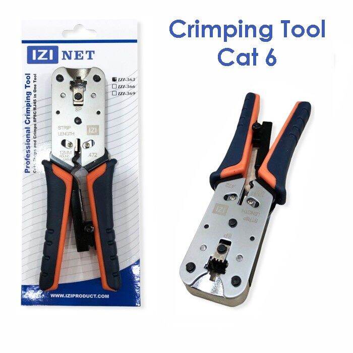 Crimping Tool Rj45 Cat6 Cat 6 Tang Crimping tool Cat6 Izi