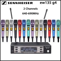 Sennheiser EW135G4ไร้สายแบบมืออาชีพ2ช่องไมโครโฟน UHF Ew100g4 SKM9100 SKM9000 EW 100 G4สำหรับคาราโอเกะดีเจ