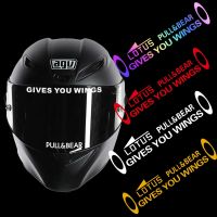 GIVES YOU WINGS Racing Sponsor Helmet Reflective Sticker Helmet Decoration Motorcycle Front Windshield Side Body Stickers