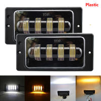 2pcs for Vaz 2114 van LED DRL Driving Lights White amber Angel Eyes Fog Lamp For Lada 2110 -2117 for Kamaz for Niva Chevrolet