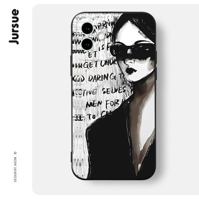 Soft Silicone Cute Funny Aesthetic Shockproof Phone Case Compatible for iPhone Case 14 13 12 11 Pro Max SE 2020 X XR XS 8 7 ip 6S 6 Plus Casing XYH1537