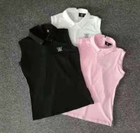 DESCENNTE G4 Odyssey SOUTHCAPE Honma Mizuno▨✳☈  Summer golf clothing womens slim sleeveless new vest golf clothes womens zipper short-sleeved tops
