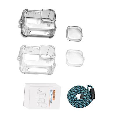 Action Camera Case Transparent Dustproof TPU Sleeve Skin for 11/10 Action Camera Supplies for Hiking Cycling Backpacking stunning