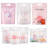 ถุงซิปล็อค ลายการ์ตูน ขนาด 15.5x22cm แพคละ 48-50ใบ ถุงซิปล็อคหูหิ้ว ziplock bag