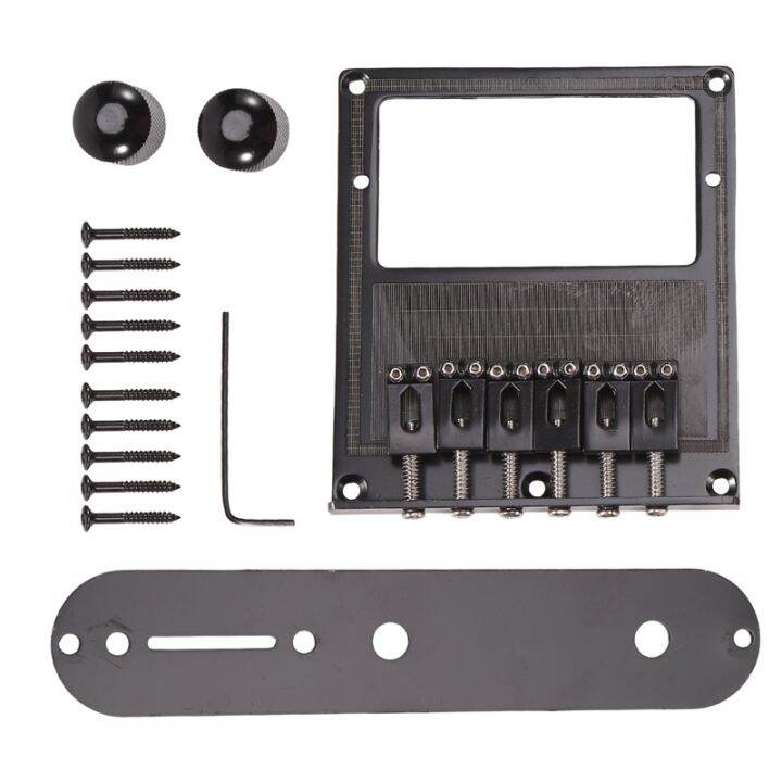6 String Saddle Volume Control Bridge Plate Replacement with Control
