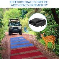 【LZ】☃✻✿  Carro Animal Repeller Alerta Veados Car Grille Mount Auto Ultrasonic Apitos Segurança Som Alarme Gadgets Preto