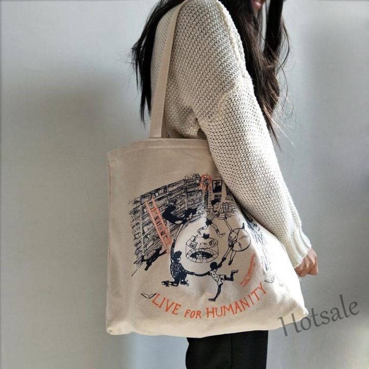 hot-sale-c16-new-explosive-canvas-bag-womens-single-shoulder-large-capacity-student-handbag-ins-japan-and-south-korea-original-comic-female-bag-convenient-environmentally-friendly-shopping-bag-travel-