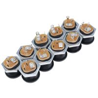 10Pcs 5.5x2.1mm DC Power Supply Female Jack Panel Mount Connector 5.5*2.1mm DC Socket 2 Leg Terminal Plug Adapter Connectors  Wires Leads Adapters