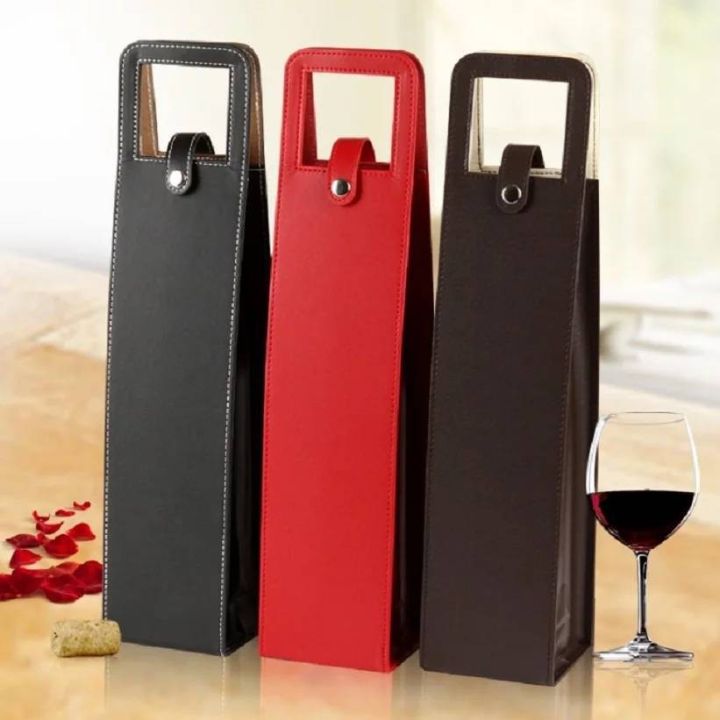 กระเป๋าใส่ขวด-กระเป๋าใส่ขวดไวน์-single-hand-wine-bag-ถุงใส่ขวดไวน์-ที่ใส่ขวดไวน์-กระเป๋าเก็บขวดไวน์