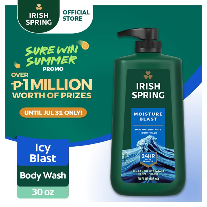 Irish Spring Moisture Blast Body Wash with Pump 30oz Lazada PH