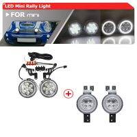 【CW】Clear Lens Full Led Halo Turn Signal Lights W/Bumper Mini Rally Lights For Mini Cooper R50 R52 R53 Car-Styling