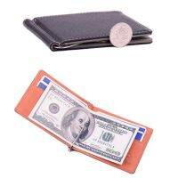 Men Slim Faux Leather Front Pocket Minimalist Wallet Bi-fold Cash Money Clip