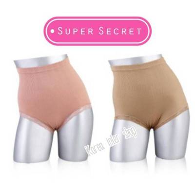 กางเกงในเก็บหน้าท้อง Super Slim Panties (Super Secret) สีชมพูกะปิ (Dark Pink color)
