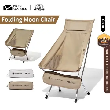 MOBI GARDEN Camping Folding High Back Chair Portable Chair Fishing