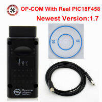 รุ่นล่าสุด V1.7บน COM พร้อมชิป PIC18F458 CAN BUS OBD2 OP-COM V1.7 OPCOM จัดส่งฟรี