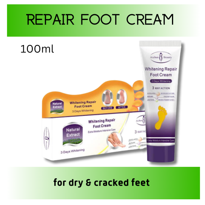 Aichun Beauty Extra Moisture Milk Whitening Repair Foot Cream 100ml