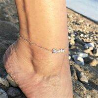 【CW】☈▲❈  DODOAI Custom Name Anklet Personality Nameplate Leg Chain Ankle Boho Jewelry for 2019 New