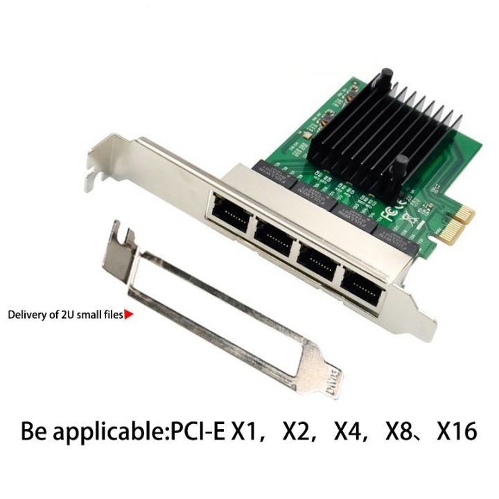 pcie-network-card-pci-e-x1-4-port-gigabit-ethernet-server-network-card-adapter-for-love-fast-sea-spider-ros-soft-router