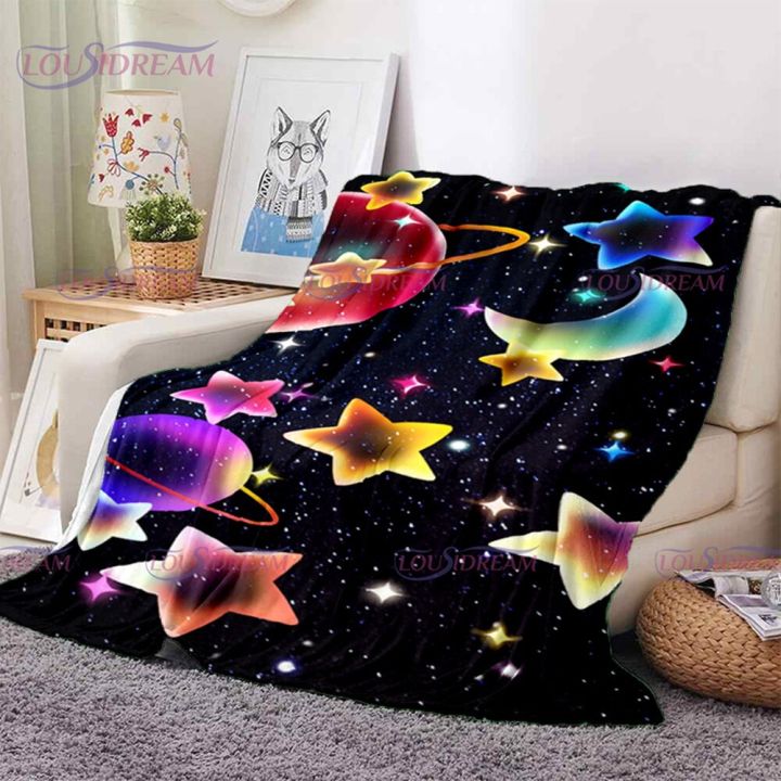 in-stock-galaxy-striped-bedding-with-rainbow-striped-blankets-very-soft-blankets-warm-sofas-sofas-velvet-and-plush-fabrics-can-send-pictures-for-customization