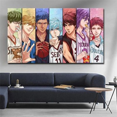 ▩ ญี่ปุ่นคลาสสิกอะนิเมะ Kuroko บาสเกตบอลภาพวาดผ้าใบตกแต่งบ้าน Wall Art โปสเตอร์พิมพ์ภาพผนังสำหรับห้องนั่งเล่น