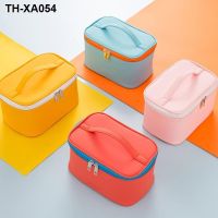 Han edition portable cosmetic bag transparent high-capacity travel toiletry bags Pu frosted skincare outdoor receive package