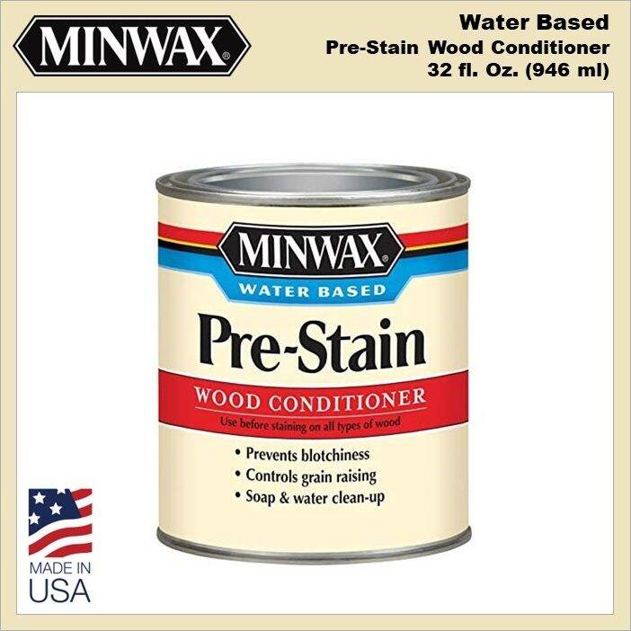Minwax WaterBased PreStain Wood Conditioner, 1 Quart (946 ml) 61851