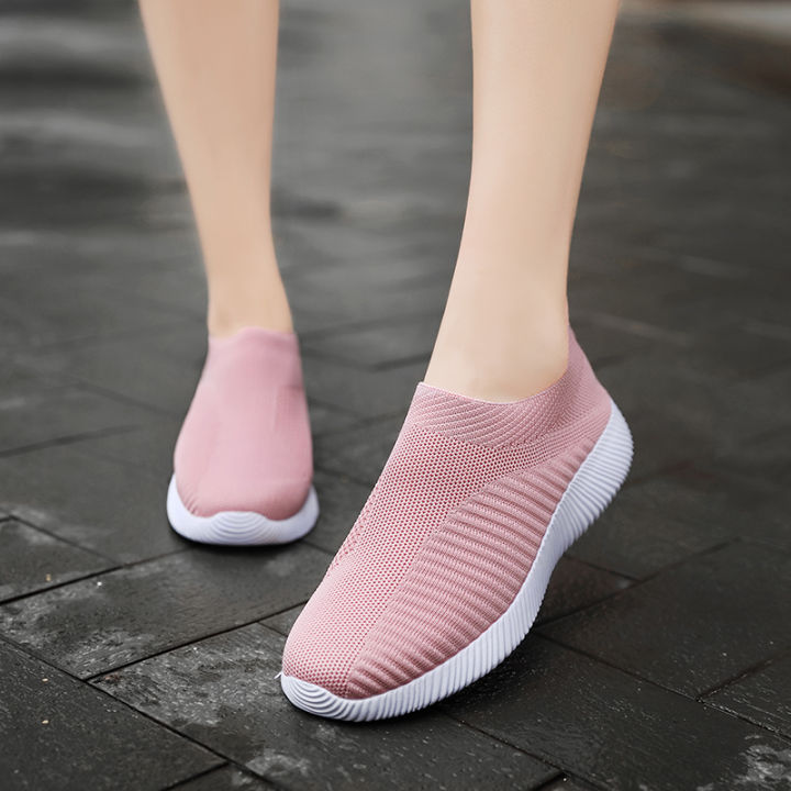 2023-cooc-รองเท้าผู้หญิงระบายอากาศใหม่ผ้าระบายอากาศเบาสบายไม่เมื่อยเท้า-36-41-หลา-ส่งเร็ว