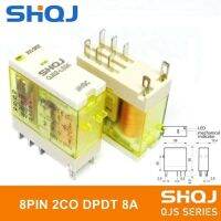 Shqj รีเลย์โมดูล1ช่อง12V 24V 230vac Qjs1 S2 Qjss-05s/08S รีเลย์กำลังไฟ1 2ชุดรีเลย์กลาง1co 12a 2co Spdpdt 8a