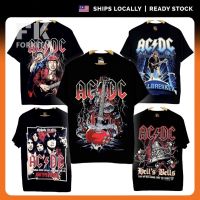 ACDC BAND | ORIGINAL BLACK TIMBER TSHIRT VINTAGE  | Baju Vintage Baju Lelaki Rock