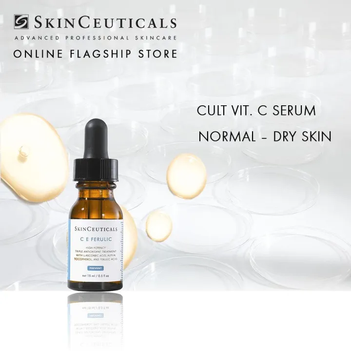 SkinCeuticals C E Ferulic Anti-Aging Antioxidant Vitamin C Serum 15ML ...