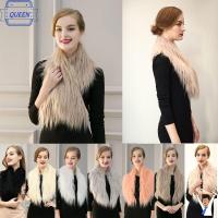 QUEEN 1 PC Elegant Fashion Gifts Imitation Warm Winter Long Scarf Shawl Faux Fur