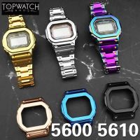 Original ♙☍ Jam tangan logam tali Bezel GWM5610 GW5000 DW5600 4rd gelang jam baja tahan karat 5600 gelang alat perbaikan grosir bingkai