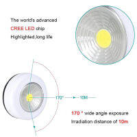 3ชิ้น LED มินิสัมผัสไฟกลางคืนแบตเตอรี่ขับเคลื่อนตู้เสื้อผ้าเฟอร์นิเจอร์ห้องนอนข้างเตียงมือกดคืนโคมไฟห้องครัวห้องน้ำแสง