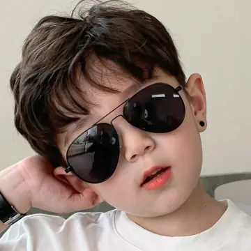 Handsome Aviator Sunglasses for Kid Colorful Mirror Gradient