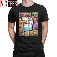 Breaking Theft Auto Breaking Bad Walter White Tshirt Men Funny Cotton T Shirt