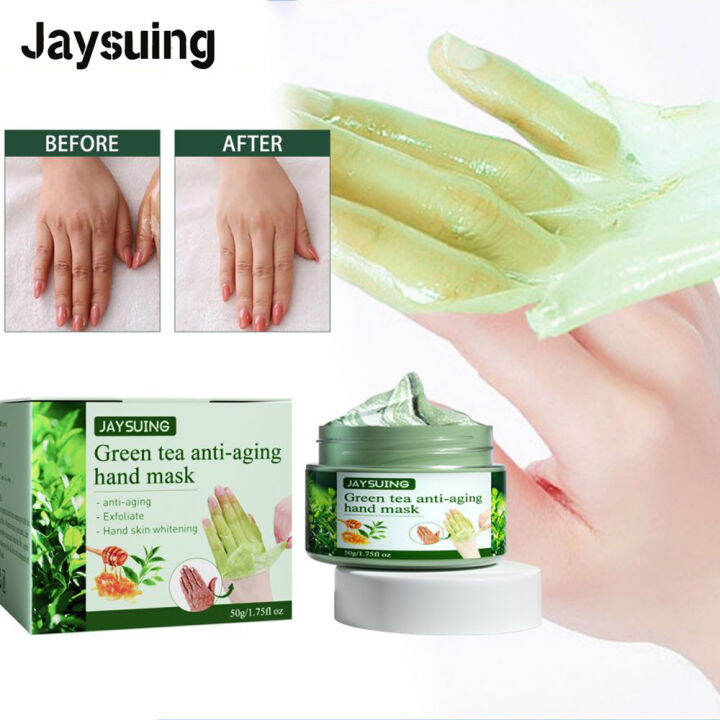 Jaysuing Green Tea Moisturizing Hand Wax Whitening Skin Hand Mask
