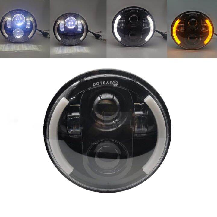 ที่ได้-5-75ไฟหน้ารถจักรยานยนต์-led-5-3-4สำหรับ-harley-sportster-1200-xl1200l-xl1200c-กำหนดเอง-xl883-883l-xl883r-softail-48